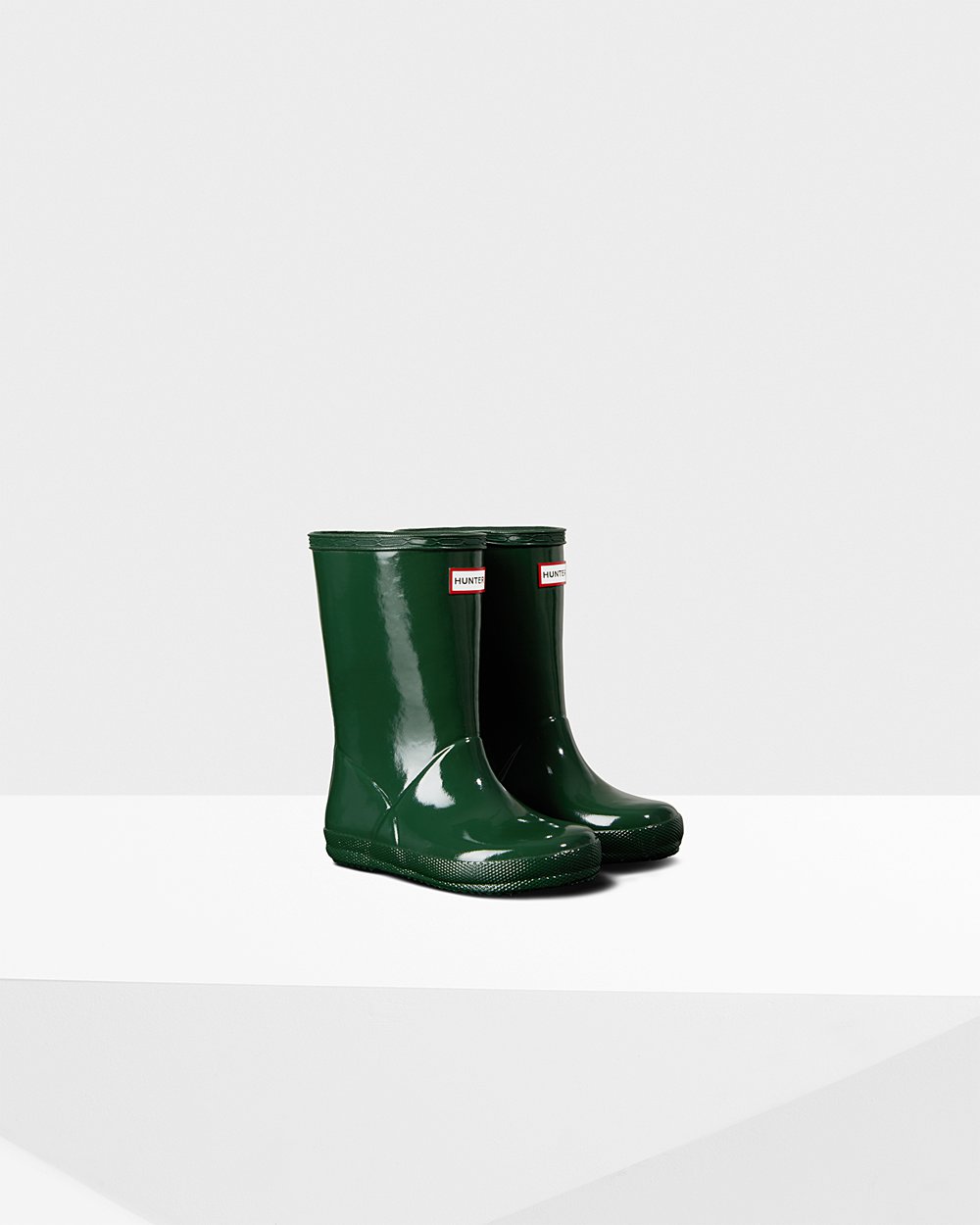 Regenlaarzen Kinderen - Hunter Original First Classic Gloss - Groen - 81JOEMQLG